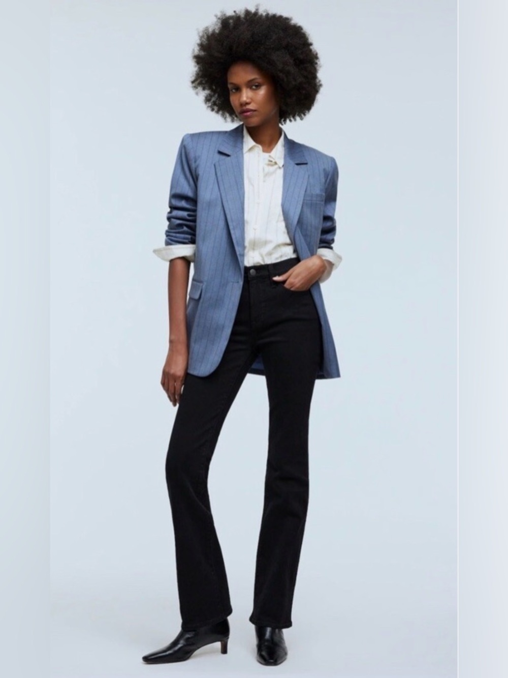 Madewell Women’s Petite Kick Out Flare Full-Length Jeans